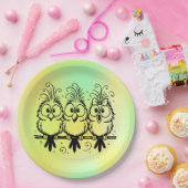 Funny Birds Cartoon-56456 ペーパープレート (パーティー)