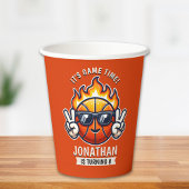 Funny Birthday Boy with Basketball Theme 紙コップ