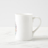 Funny Birthday Cake - Calories Don't Count Today  ボーンチャイナマグカップ (右)