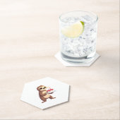 Funny Birthday Cake with Sloth Costume for Boys an ペーパーコースター (インサイチュ)