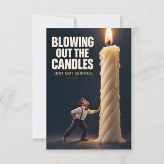Funny Birthday Candle Greeting Card カード