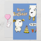 Funny birthday card (正面/裏面)