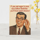 Funny Birthday card  カード (黄色い花)