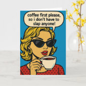 Funny birthday card カード (黄色い花)