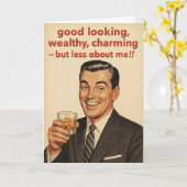 Funny Birthday card  カード (黄色い花)