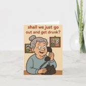 Funny Birthday card カード (正面)