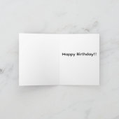 Funny birthday card  シーズンカード (内部)