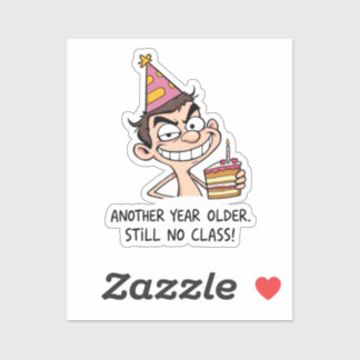 Funny Birthday Card シール