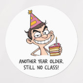 Funny Birthday Card ラベル (デザイン1)