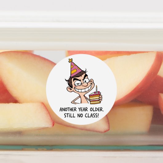 Funny Birthday Card ラベル (貼付)