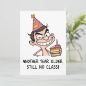 Funny Birthday Card 招待状 (スタンド正面)