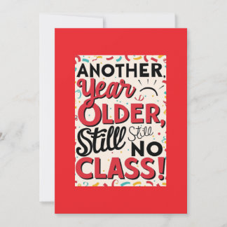 Funny Birthday Card 招待状