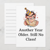 Funny Birthday Card 招待状 (正面/裏面)