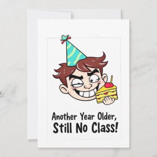 Funny Birthday Card 招待状 (正面)