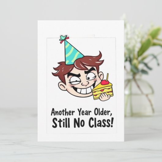 Funny Birthday Card 招待状 (スタンド正面)