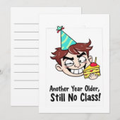 Funny Birthday Card 招待状 (正面/裏面)