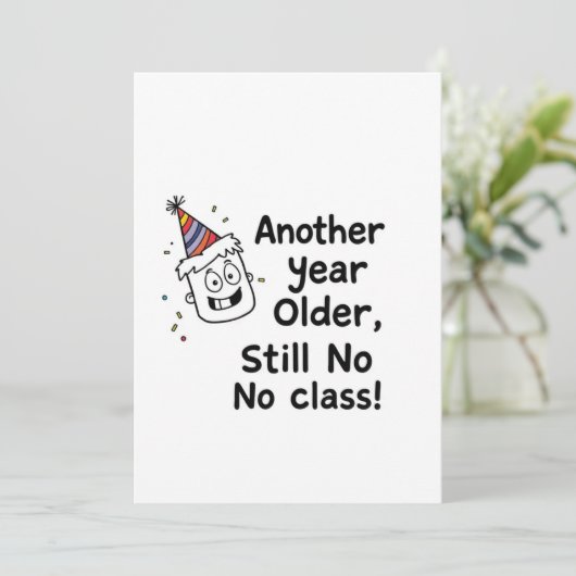 Funny Birthday Card 招待状 (スタンド正面)