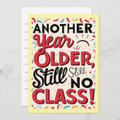 Funny Birthday Card 招待状 (正面/裏面)