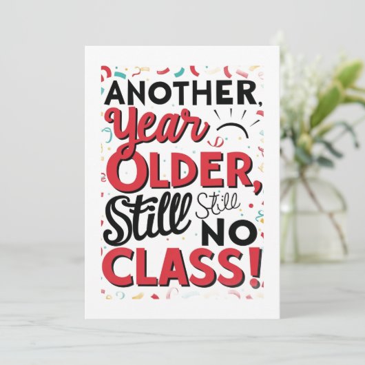 Funny Birthday Card 招待状 (スタンド正面)