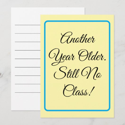 Funny Birthday Card 招待状 (正面/裏面)