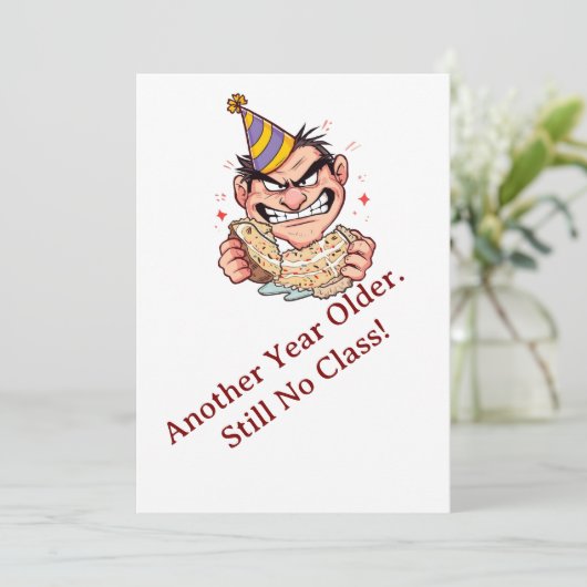 Funny Birthday Card 招待状 (スタンド正面)