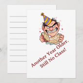 Funny Birthday Card 招待状 (正面/裏面)