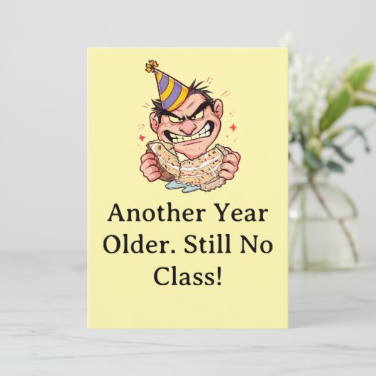 Funny Birthday Card 招待状 (スタンド正面)