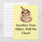 Funny Birthday Card 招待状 (正面/裏面)