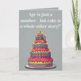 Funny Birthday Card – "Age is Just a Number…  カード