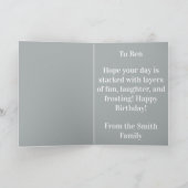 Funny Birthday Card – "Age is Just a Number…  カード (内部)