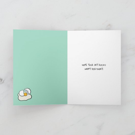 Funny Birthday Card for Drummers カード (内部)