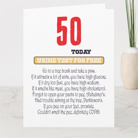 Funny Birthday Card for him husband father  カード (正面)