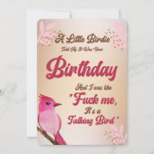 Funny Birthday Card for Men & Women | Little Birdi 招待状 (正面)