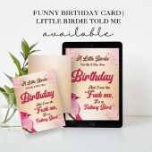Funny Birthday Card for Men & Women | Little Birdi 招待状