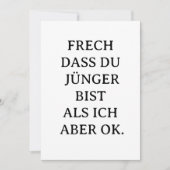    Funny birthday card for younger friends (正面)