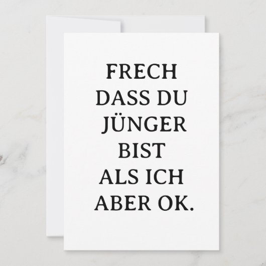    Funny birthday card for younger friends (正面)