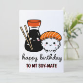 Funny Birthday Card - Soy Mate Card シーズンカード (スタンド正面)