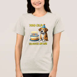 Funny Birthday Dog Party Hat Cute Puppy Birthday D トライブレンドＴシャツ