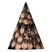 Funny Birthday Party Hats Baby Face Photo / Head パーティーハット (裏面)