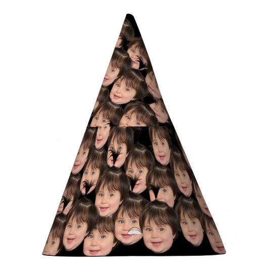 Funny Birthday Party Hats Baby Face Photo / Head パーティーハット (右)