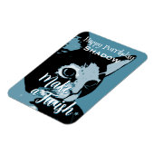 Funny Birthday Purrthday Cat マグネット (左側)