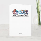 Funny Birthday Sasquatch Pun カード (裏面)