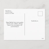 Funny Birthday Spritz Italian Cocktail Custom シーズンポストカード (裏面)