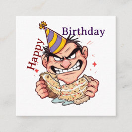 Funny Birthday Sticker エンクロージャーカード
