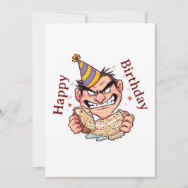 Funny Birthday Sticker サンキューカード