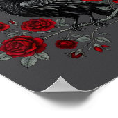 Funny Black Bird F-caw-f Anti Valentines Day Singl ポスター (角)