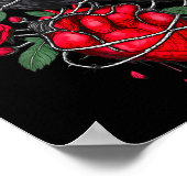 Funny Black Bird F-caw-f Anti Valentines Day Singl ポスター (角)