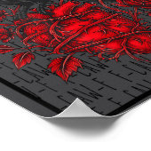 Funny Black Bird F-caw-f Anti Valentines Day Singl ポスター (角)