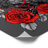 Funny Black Bird F-caw-f Anti Valentines Day Singl ポスター (角)