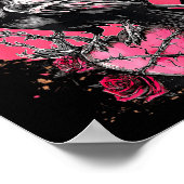 Funny Black Bird F-caw-f Anti Valentines Day Singl ポスター (角)